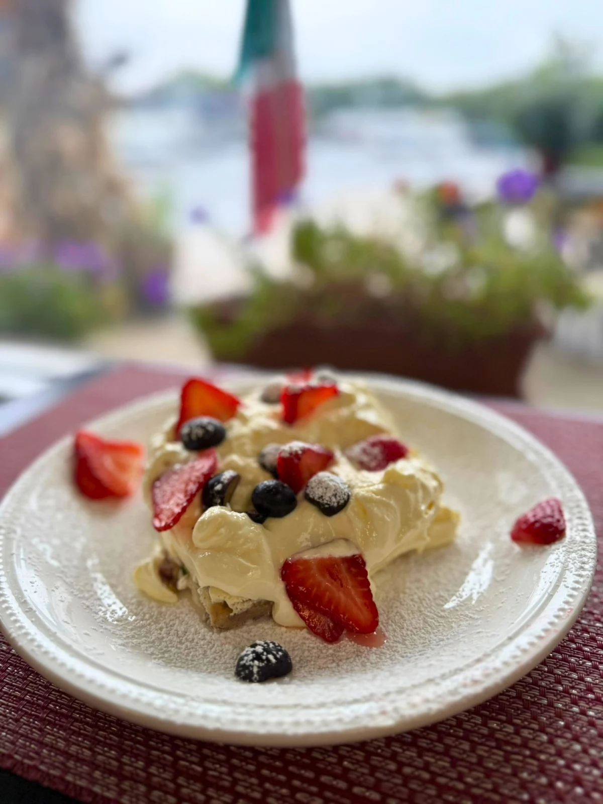 Eataliana dessert with fresh berries
